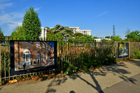 Les Mureaux; France - may 8 2018 : building in the city centreのeditorial素材