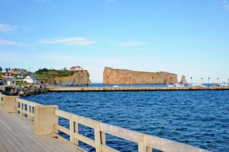 Quebec; Canada- june 25 2018 : the coast of Perce in Gaspesieの写真素材