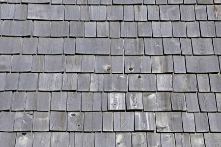 Quebec; Canada- june 25 2018 : wooden tiles on the Maison Lamontagne in Rimouskiのeditorial素材