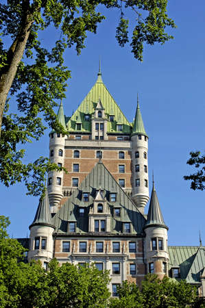 Quebec; Canada- june 25 2018 : the Chateau Frontenac in the city of Quebecのeditorial素材