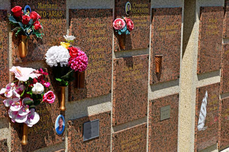 Aubergenville; France - may 18 2020 : the cemetery