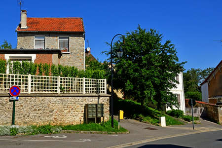 Arthies, France - May 26 2020: the picturesque villageのeditorial素材