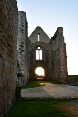 La Flotte, Ile de Re, France - March 13 2020: the Notre Dame de Re cistercian abbeyのeditorial素材