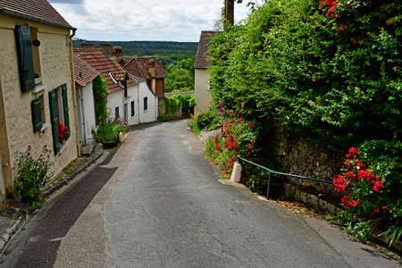 La Roche Guyon; France - june 14 2020: the historical villageのeditorial素材