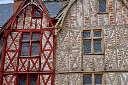 Montrichard; France - july 15 2020: the historical city in summer