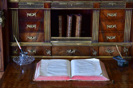 Valencay; France - july 13 2020: the study of Talleyrand