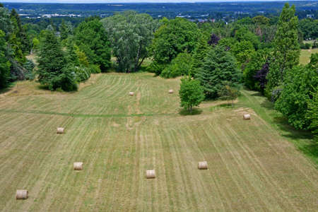 Amboise; France - july 14 2020: landscape view from the Chanteloup pagodaの写真素材