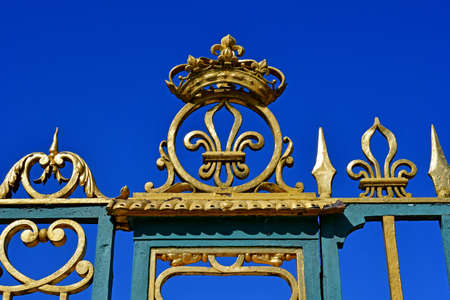 Versailles; France - september 22 2020: the Petit Trianon railings in the Marie Antoinette estateのeditorial素材