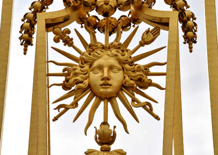 Versailles; France - September 19 2020: the Versailles Palace railingsのeditorial素材