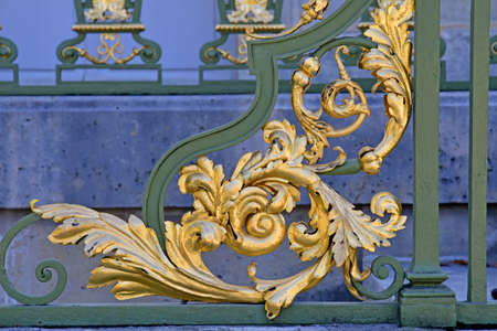 Versailles; France - september 22 2020: handrail in the Grand Trianon in the Marie Antoinette estate...