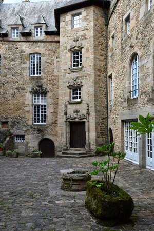 Dinan, France - September 7 2020: Hotel des Chevaliers de Beaumanoirのeditorial素材