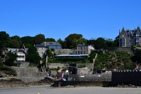 Dinard; France - september 1 2020: the picturesque city in summerのeditorial素材