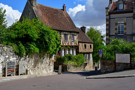 Provins, France - august 23 2020: the picturesque city in summerのeditorial素材
