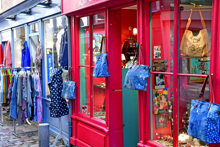 Honfleur; France - august 18 2020: a gift shopのeditorial素材