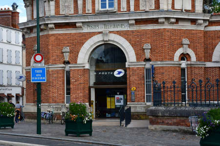 Fontainebleau, France - august 21 2020: the post office