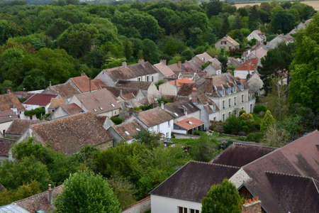 Blandy les Tours, France - august 21 2020: the picturesque villageのeditorial素材