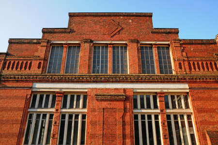 Bonnieres sur Seine, France - April 3 2017: the old Singer factory built in 1934のeditorial素材