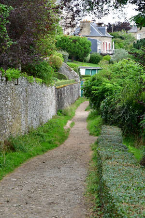 Cancale; France - september 7 2020: picturesque houseのeditorial素材