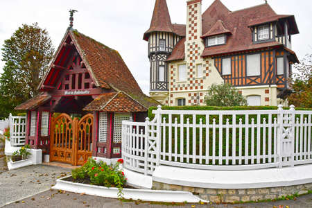 Cabourg; France - October 8 2020: the picturesque city in autumnのeditorial素材