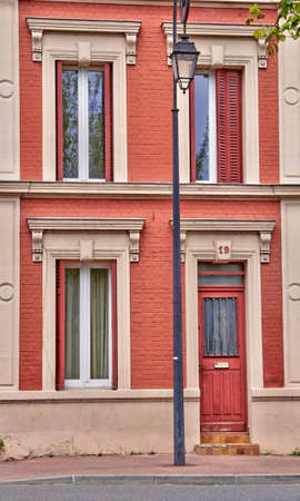 Conflans Sainte Honorine, France - April 3 2017: the picturesque cityのeditorial素材