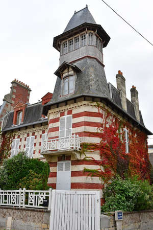 Cabourg; France - October 8 2020: the picturesque city in autumnのeditorial素材