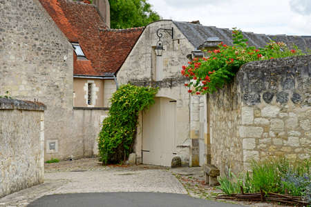 Loches; France - july 15 2020: the city in summerのeditorial素材