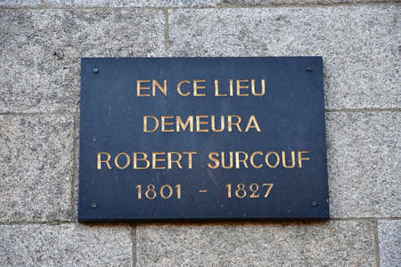 Saint Malo, France - september 7 2020: the Robert Surcouf house in the walled cityのeditorial素材