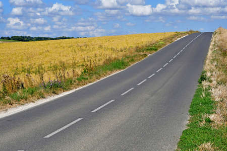 Longness; France - august 4 2020: the country landsapeのeditorial素材