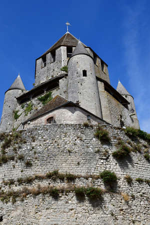Provins, France - august 23 2020: the Caesar towerのeditorial素材