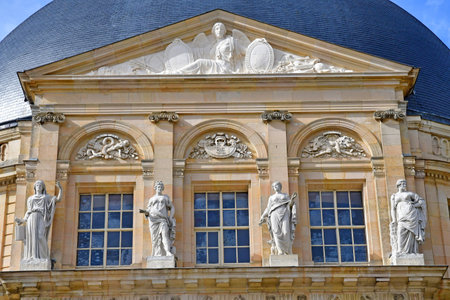 Vaux le Vicomte, France - august 23 2020: the historical castle built by Nicolas Fouquetのeditorial素材