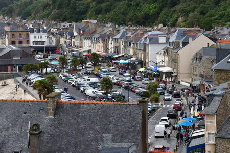 Cancale; France - september 7 2020: picturesque houseのeditorial素材