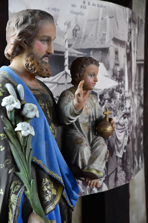 Honfleur; France - august 18 2020: the Sainte Catherine churchのeditorial素材