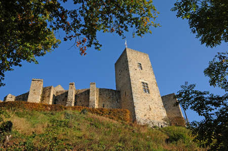 Chevreuse, France - April 3 2017: La Madeleine castle built in the 12th centuryのeditorial素材