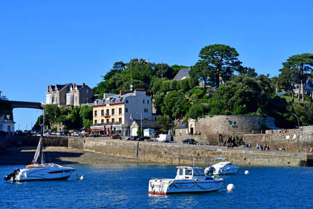 Dinard; France - september 1 2020: the picturesque city in summerのeditorial素材