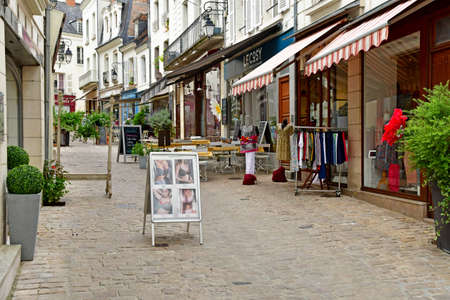 Loches; France - july 15 2020: the picturesque city