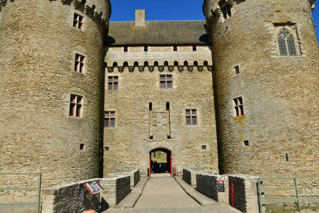 Sarzeau, France - june 6 2021: the Suscinio castle built in the 13th century by the Bretagne dukesのeditorial素材