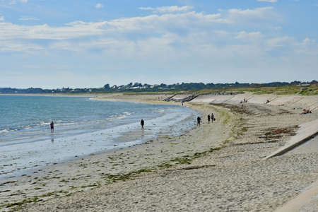 Sarzeau, Penvins, France - june 6 2021: the beachのeditorial素材
