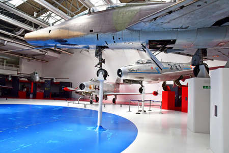Le Bourget; France - july 31 2021: some jets created after the second war in the air and space...
