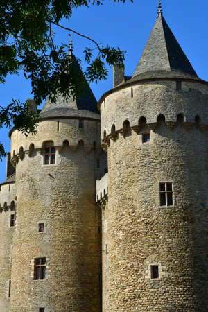 Sarzeau, France - june 6 2021: the Suscinio castle built in the 13th century by the Bretagne dukesのeditorial素材