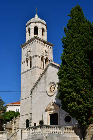 Cavtat, Croatia- September 3 2021: the Saint Nicholas churchのeditorial素材