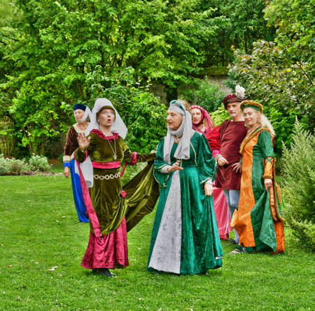 Poissy; France - September 18 2021: show of renaissance danceのeditorial素材