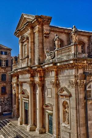 Dubrovnik, Croatia- September 3 2021: the cathedralのeditorial素材