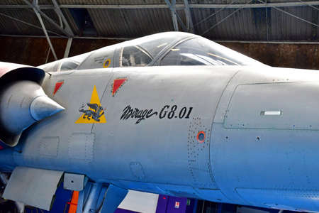 Le Bourget; France - July 31 2021: a Dassault Mirage G8 01 in the air and space museumのeditorial素材