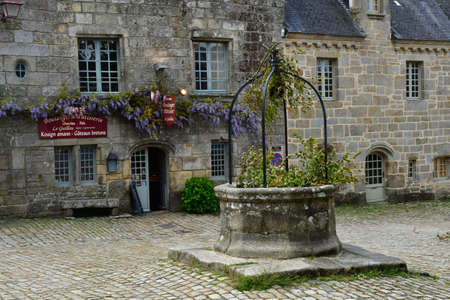 Locronan; France - May 16 2021: the picturesque old villageのeditorial素材