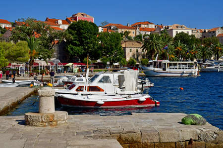 Cavtat, Croatia- September 3 2021: the picturesque city in summerのeditorial素材