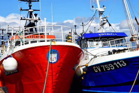 Guilvinec, France - May 16 2021: the fishing portのeditorial素材