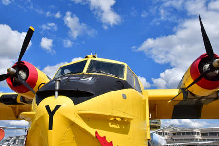 Le Bourget; France - July 31 2021: a Canadian Canadair CL 125 in the air and space museumのeditorial素材