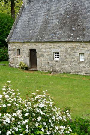 Locronan; France - May 16 2021: the picturesque old villageのeditorial素材