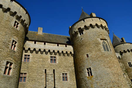 Sarzeau, France - June 6 2021: the Suscinio castle built in the 13th century by the Bretagne dukesのeditorial素材