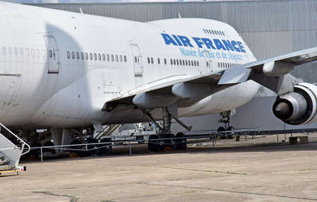 Le Bourget; France - July 31 2021: a Boeing 747 the air and space museumのeditorial素材